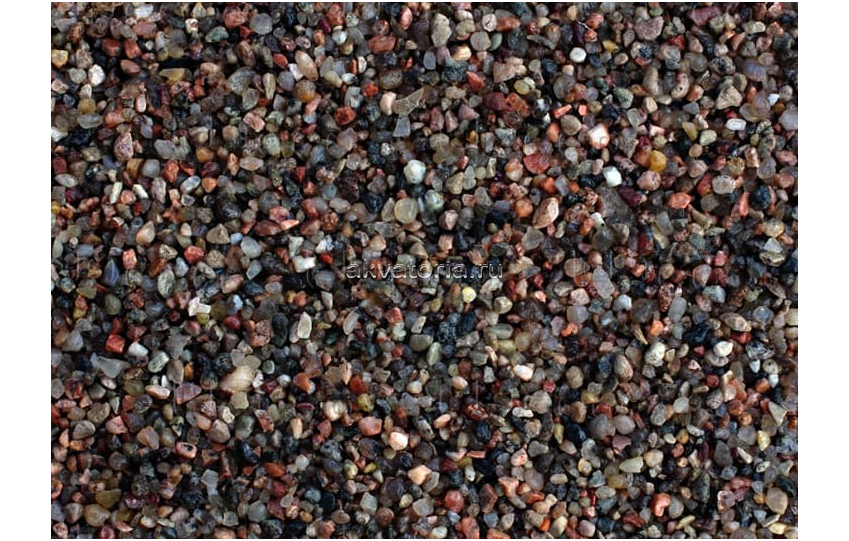 Грунт Коричневый песок UDeco River Brown, 0,6-2,5 мм, 20 кг