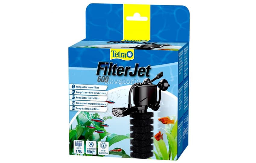 Внутренний аквариумный фильтр Tetra FilterJet 600