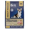 Корм для взрослых собак средних пород Brit Premium Dog Adult Medium, курица, 3 кг