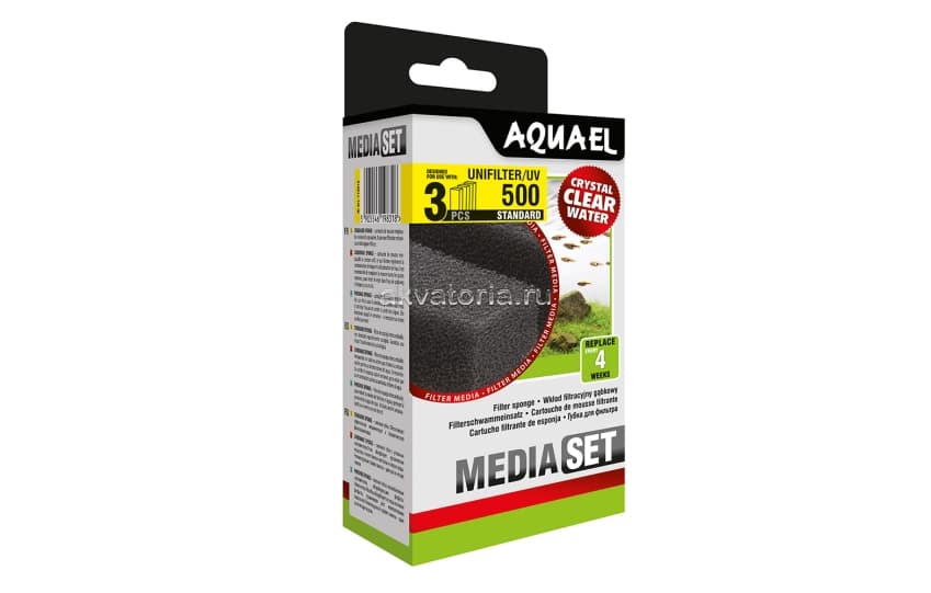 Губка AQUAEL для UNI FILTER/UV 500, 3 шт
