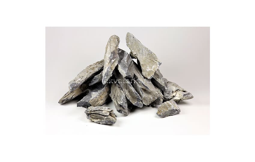Камень Aquadeco "Сланец колотый темный", 1 кг