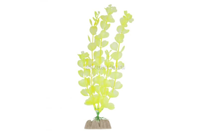 Искусственное растение флуоресцентное Glofish GLO, жёлтое, 20,32 см