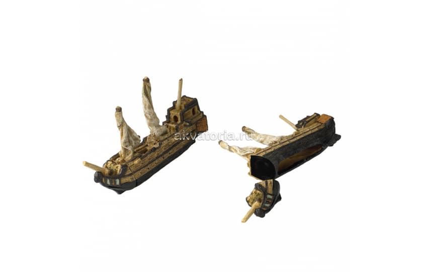 Аквариумная декорация AQUA DELLA «Корабль магнит» 24,5×6×15,5 см
