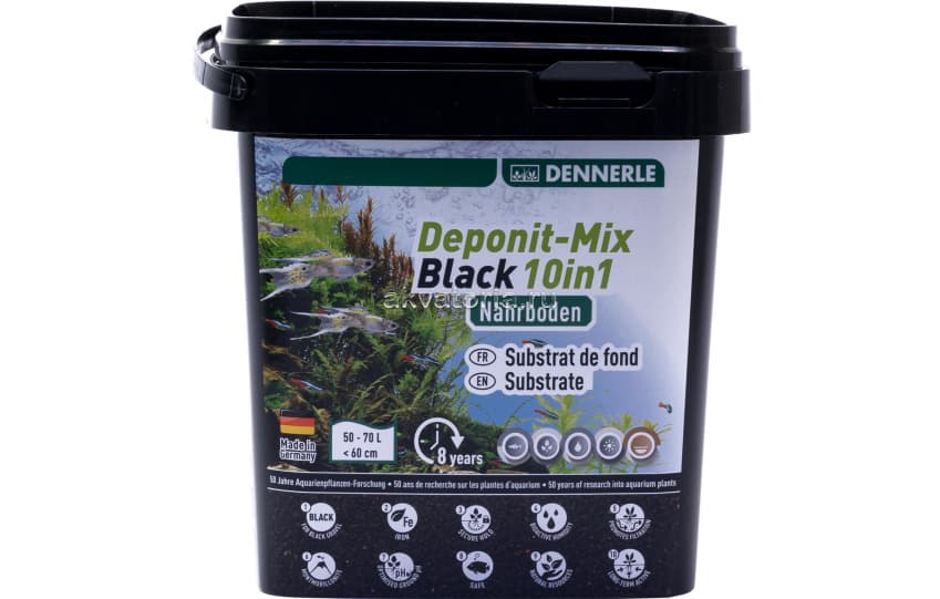 Субстрат питательный Dennerle Deponitmix Professional Black 10in1, 2,4 кг