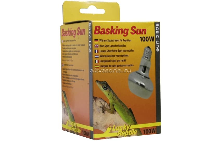 Террариумная греющая лампа Lucky Reptile Basking Sun, 100 Вт