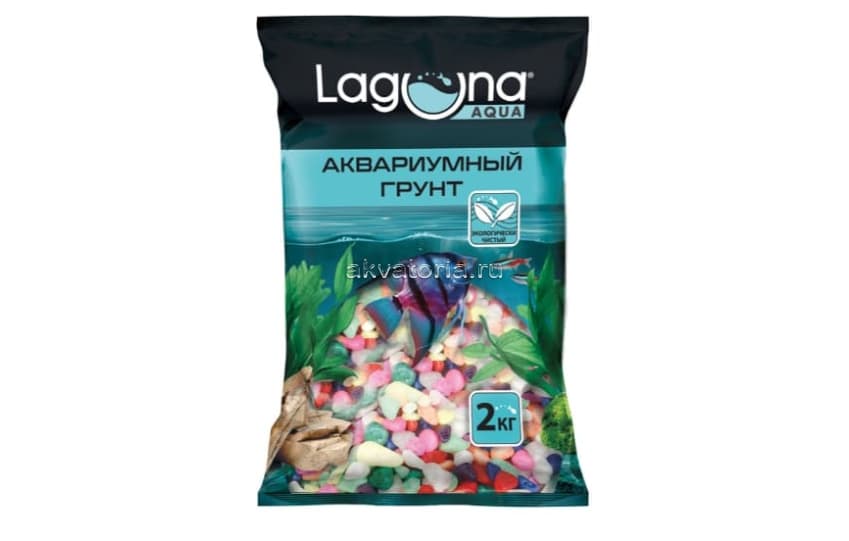 Грунт крашеный гранит Laguna 20612C Карамель, разноцветный, 3-5 мм, 2 кг