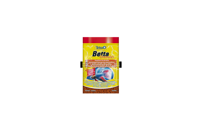 Корм Tetra Betta Granules, гранулы, для петушков и других лабиринтовых рыб, 5 г