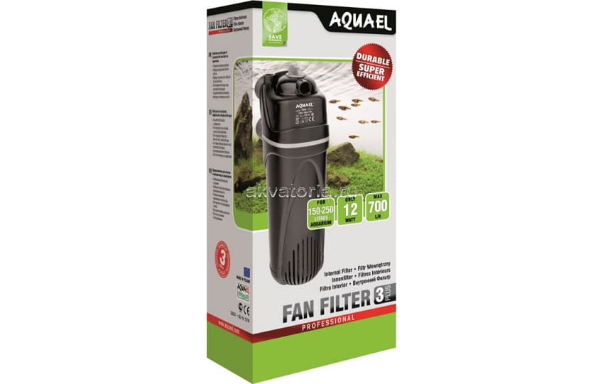 Внутренний аквариумный фильтр Aquael Fan-3 plus