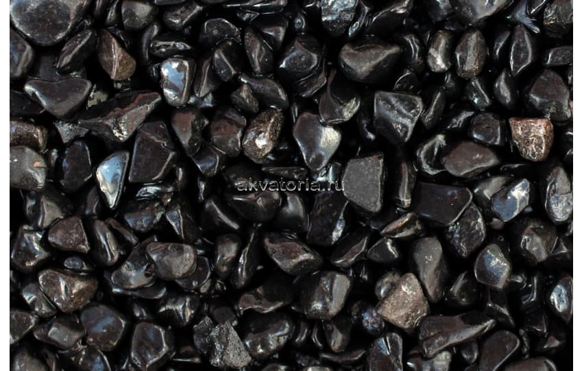 Грунт Черный гравий UDeco Canyon Black, 6-12 мм, 6 л