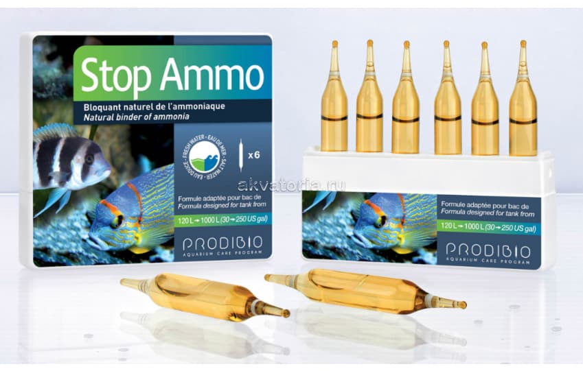 Препарат для нейтрализации аммиака Prodibio Stop Ammo, 6 ампул