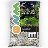 Грунт NOVAMARK HARDSCAPING Галька морская, тёмная, 10-20 мм, 2 л