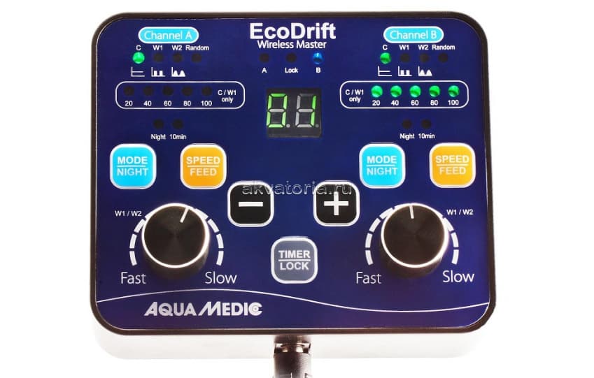 Контроллер беспроводной Aqua-Medic ECODrift 2-х канальный