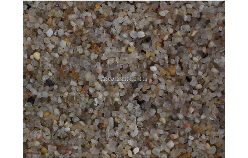 Грунт Светлый песок UDeco River Light, 2,5-5 мм, 2 л