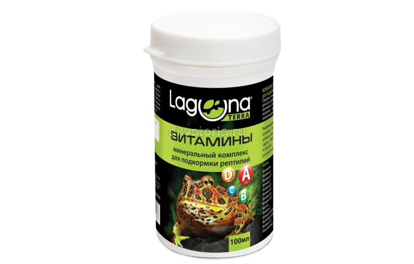 Минеральный комплекс для подкормки рептилий Laguna Terra Витамины, 100 мл