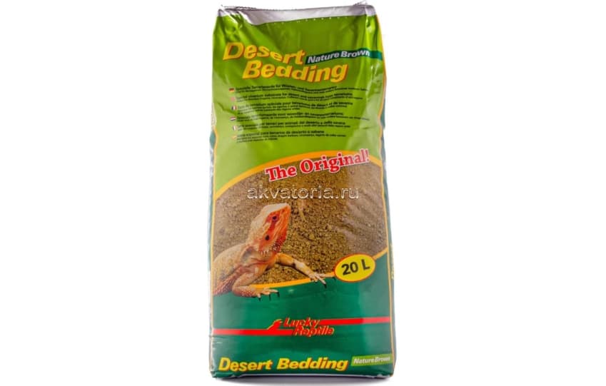 Грунт пустынный Lucky Reptile Desert Bedding Nature Brown, коричневый, 20 л