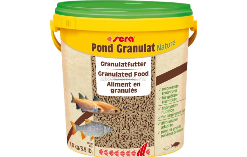 Корм для прудовых рыб Sera POND GRANULAT, 1,8 кг