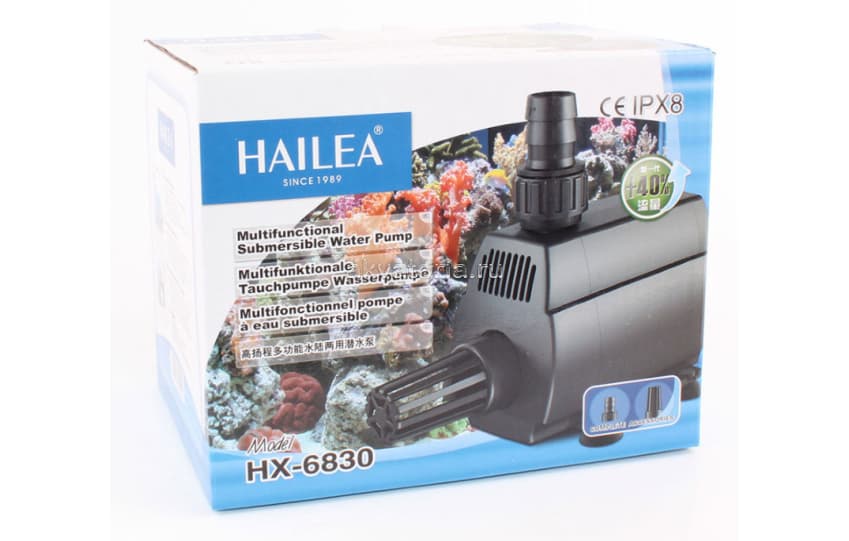 Погружная и внешняя аквариумная помпа Hailea HX-6830