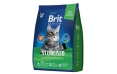 Корм для стерилизованных кошек Brit Premium Cat Sterilised Chicken, курица, 0,4 кг