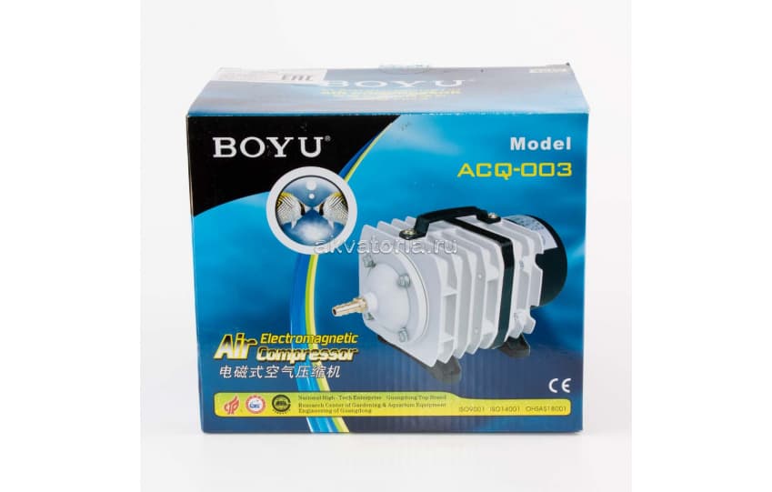 Компрессор поршневой BOYU ACQ-003, 35 Вт, 3000 л/ч