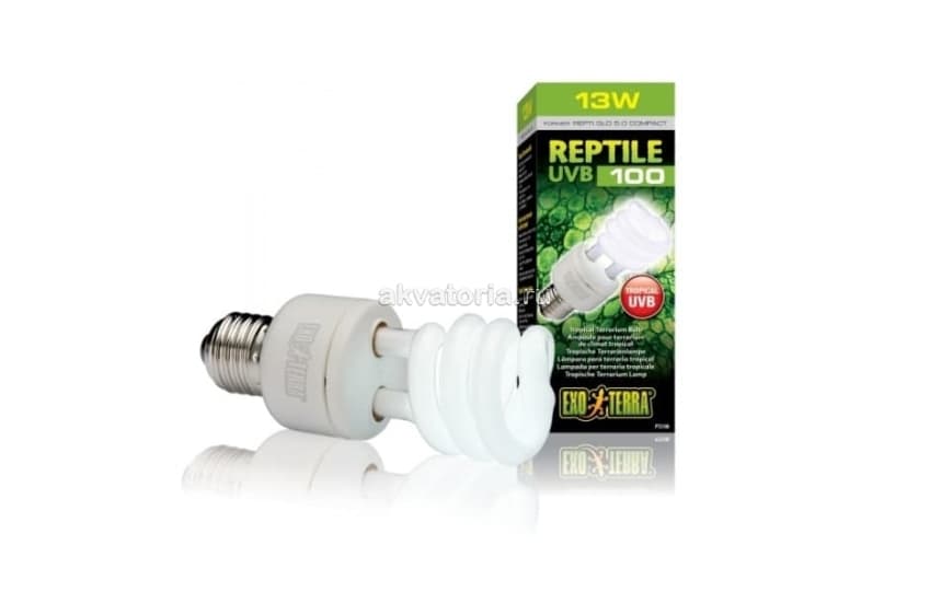Террариумная ультрафиолетовая лампа Hagen Repti-Glo Compact 5.0 UVB100 13 Вт