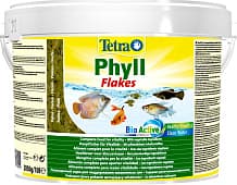 Корм Tetra Phyll Flakes, хлопья для растительноядных рыб, 10 л