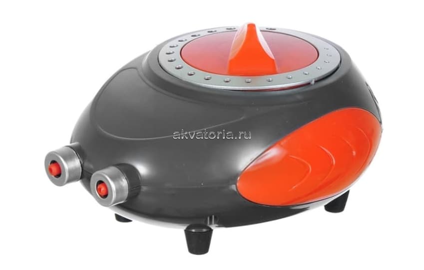 Аквариумный компрессор Naribo с регулятором потока, 5 Вт, 2х3 л/мин