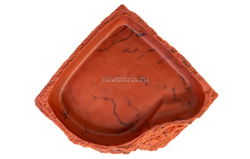 Кормушка-поилка Lucky Reptile Dish Lava, угловая, 17×13,5×3 см