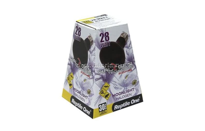 Террариумная ночная лампа Reptile One Halogen Heat Lamp Moonlight, 28 Вт