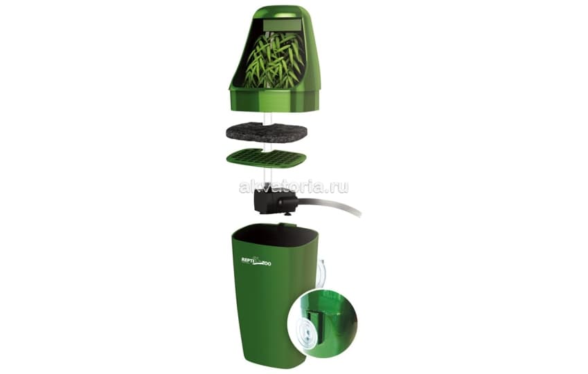 Поилка капельная Repti-Zoo Drinking Fountain and Humidifier, 800 мл