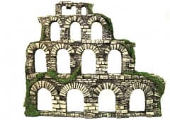 Аквариумная декорация Крепостная стена с окнами DEKSI №232