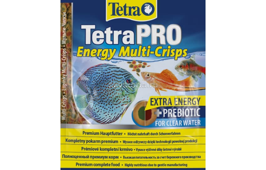 Корм Tetra Pro Energy Multi-Crisps, чипсы, для всех видов рыб, 12 г