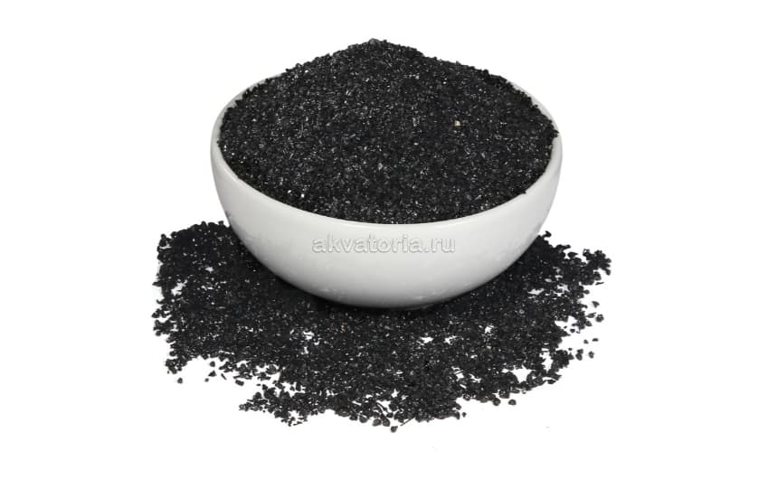 Грунт песок Laguna 20201AА, чёрный, 0,6-0,8 мм, 2 кг