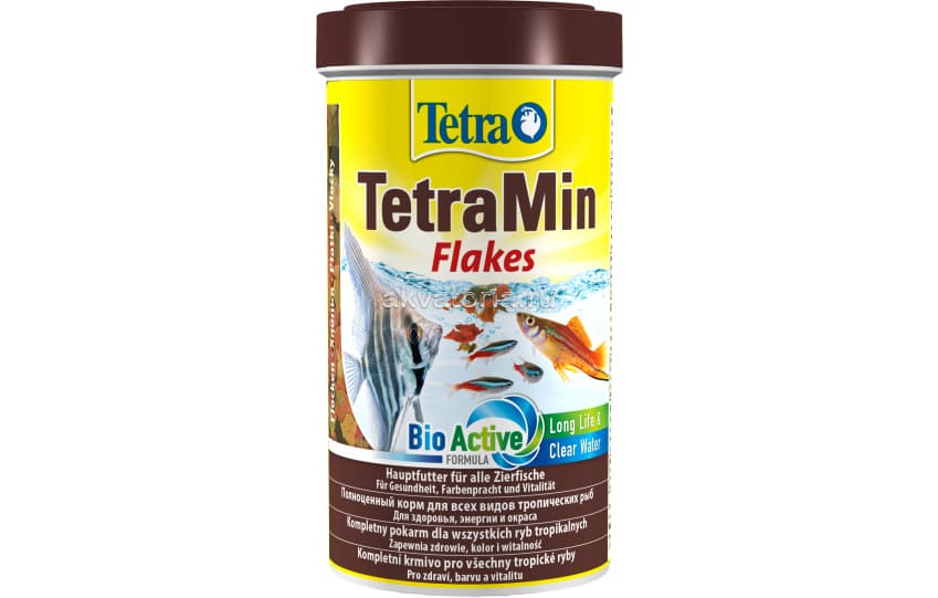 Корм для тропических рыб Tetra Min, хлопья, 500 мл