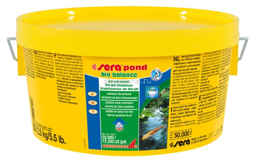 Средство для стабилизации pH/kH Sera Pond Bio Balance, 2,5 кг