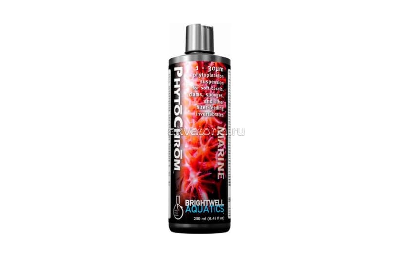 Суспензия фитопланктона 1-30 мкм Brightwell Aquatics PhytoChrom, 250 мл