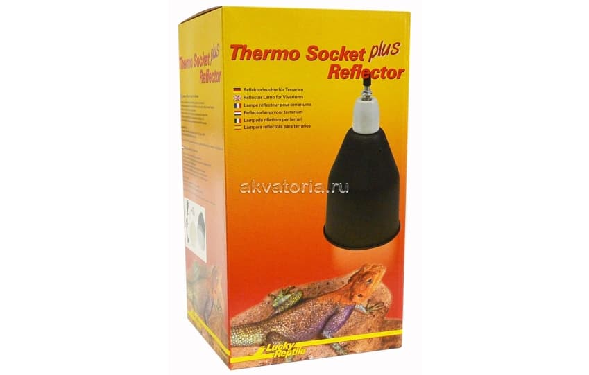 Светильник-отражатель без разъема Thermo Socket Plus Reflector Pro, черный