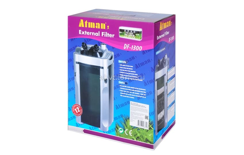 Внешний аквариумный фильтр Atman DF-1300