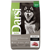 Корм для собак всех пород DARSI Active,телятина, сухой, 10 кг