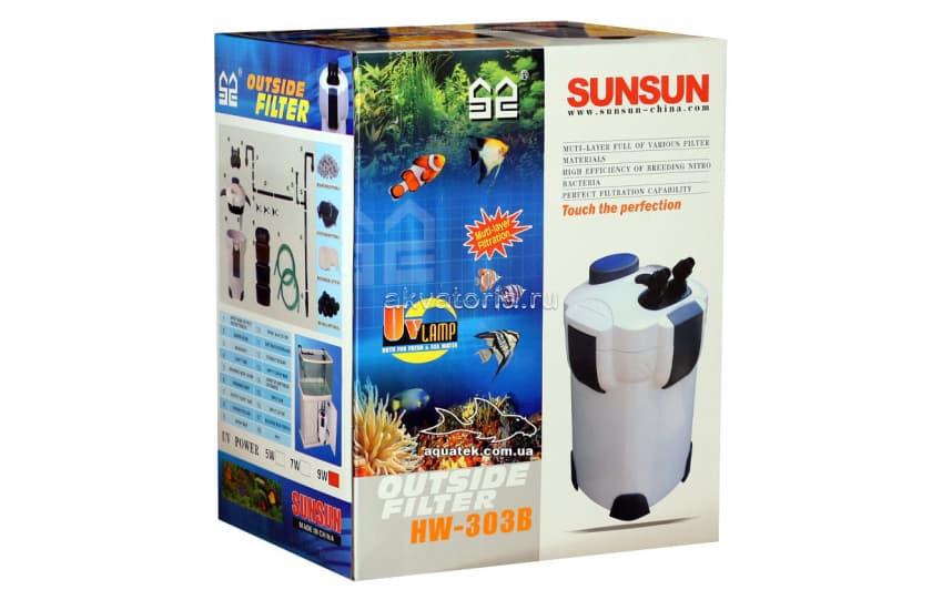 Внешний аквариумный фильтр SunSun HW-303B