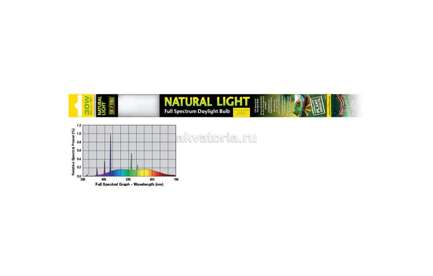 Террариумная ультрафиолетовая лампа Hagen ExoTerra Natural Light 30 Вт
