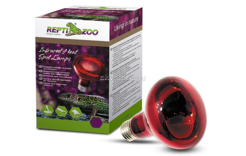 Террариумная инфракрасная лампа Repti-Zoo ReptiInfrared (63060R), 60 Вт