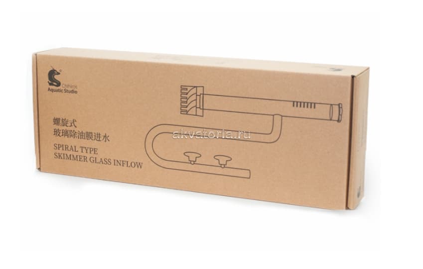 Трубка забора воды со скиммером Chihiros Spiral type skimmer glass inflow М