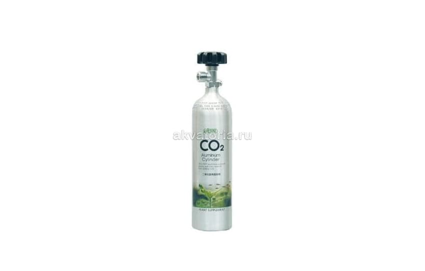 Алюминиевый баллон CO₂ ISTA с горизонтальным выходом под редуктор, 1 л