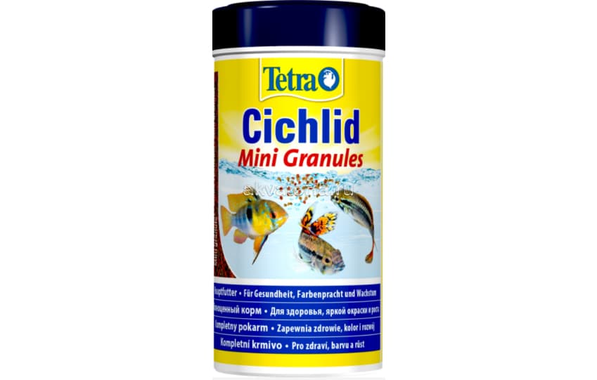 Корм Tetra Cichlid Mini Granules, гранулы, для любых видов цихлид, 250 мл