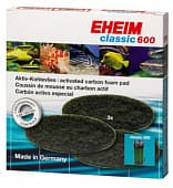 Угольные губки для фильтров Eheim Classic 2217020/050, 3 шт
