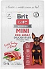 Корм для привередливых собак мелких пород Brit Care Mini Adult Delicious Taste, утка и индейка, 1,5 кг