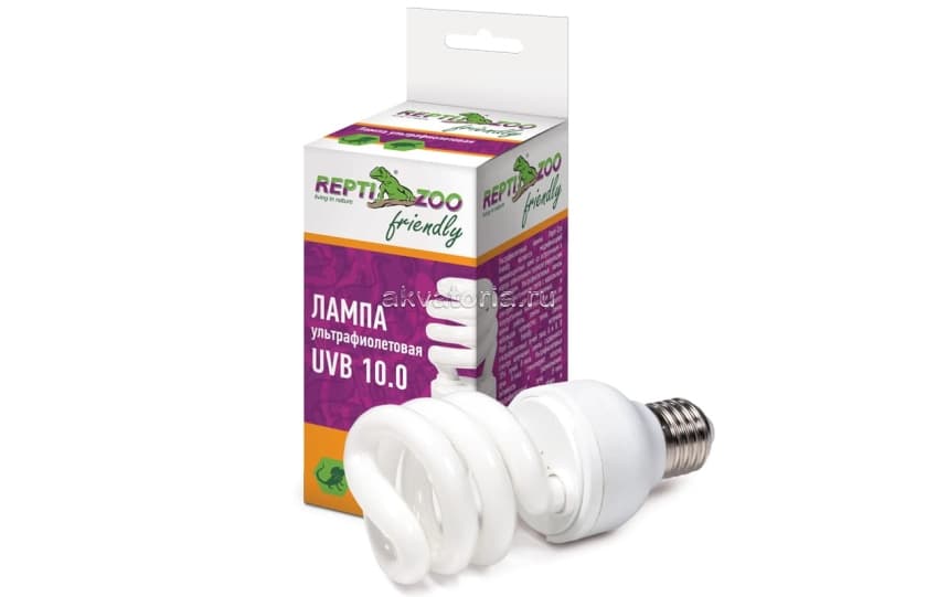Террариумная ультрафиолетовая лампа Repti-Zoo Friendly UVB 10.0, 20 Вт