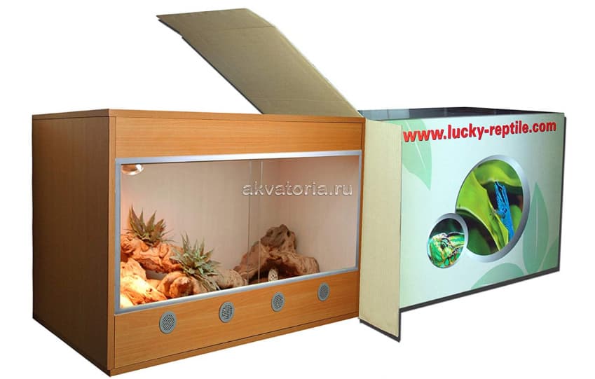 Стартовый комплект для эублефаров Lucky Reptile Starter Kit t Leopardgecko, 80×50×50 см, бук