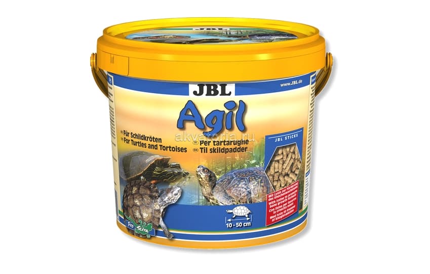 Корм для водных черепах JBL Agil, 2,5 л, палочки