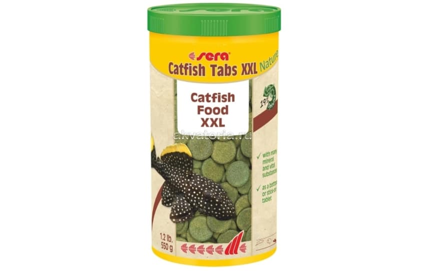 Корм для сомов Sera WELS TABS XXL, 1 л